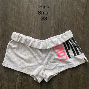Pink Victoria’s Secret shorts